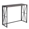 39 in. Brown Standard Rectangle Wood Console Table Foldable with Metal Leg by Homy Casa -Homy Casa Shop brown homy casa console tables hd hores a lmkz 64 1000