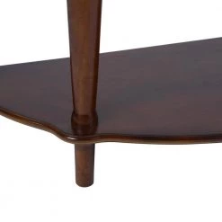 Twyla 38 in. Brown Standard Half-Moon Wood Console Table by Homy Casa -Homy Casa Shop brown homy casa console tables hd twyla 66 1000