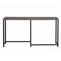 Helms 63 in. Brown Rectangle Manufactured Wood Top Metal Frame Console Table by Homy Casa -Homy Casa Shop brown homy casa console tables helms 4f 1000