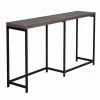 Helms 63 in. Brown Rectangle Manufactured Wood Top Metal Frame Console Table by Homy Casa -Homy Casa Shop brown homy casa console tables helms 64 1000