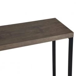 Helms 63 in. Brown Rectangle Manufactured Wood Top Metal Frame Console Table by Homy Casa -Homy Casa Shop brown homy casa console tables helms 76 1000