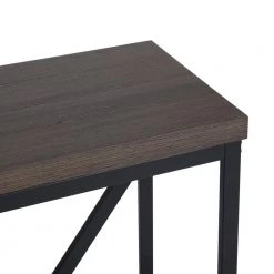 Hemphill 47.2 in.Brown Rectangle Manufactured Wood Top Metal Frame Consle Table by Homy Casa -Homy Casa Shop brown homy casa console tables hemphill fa 1000