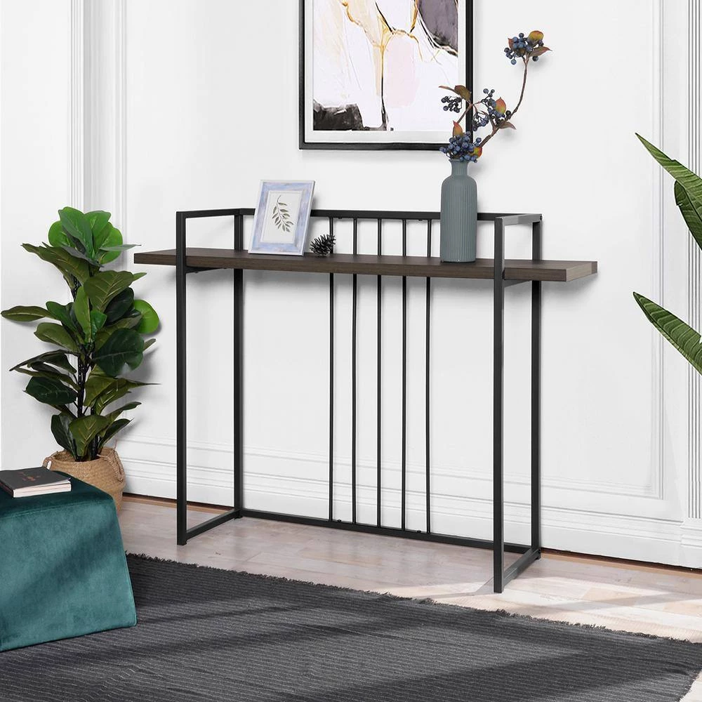 Zen 47.2 in. Brown Rectangular MDF Console Table by Homy Casa 11 Zen 47.2 in. Brown Rectangular MDF Console Table by Homy Casa - Image 9