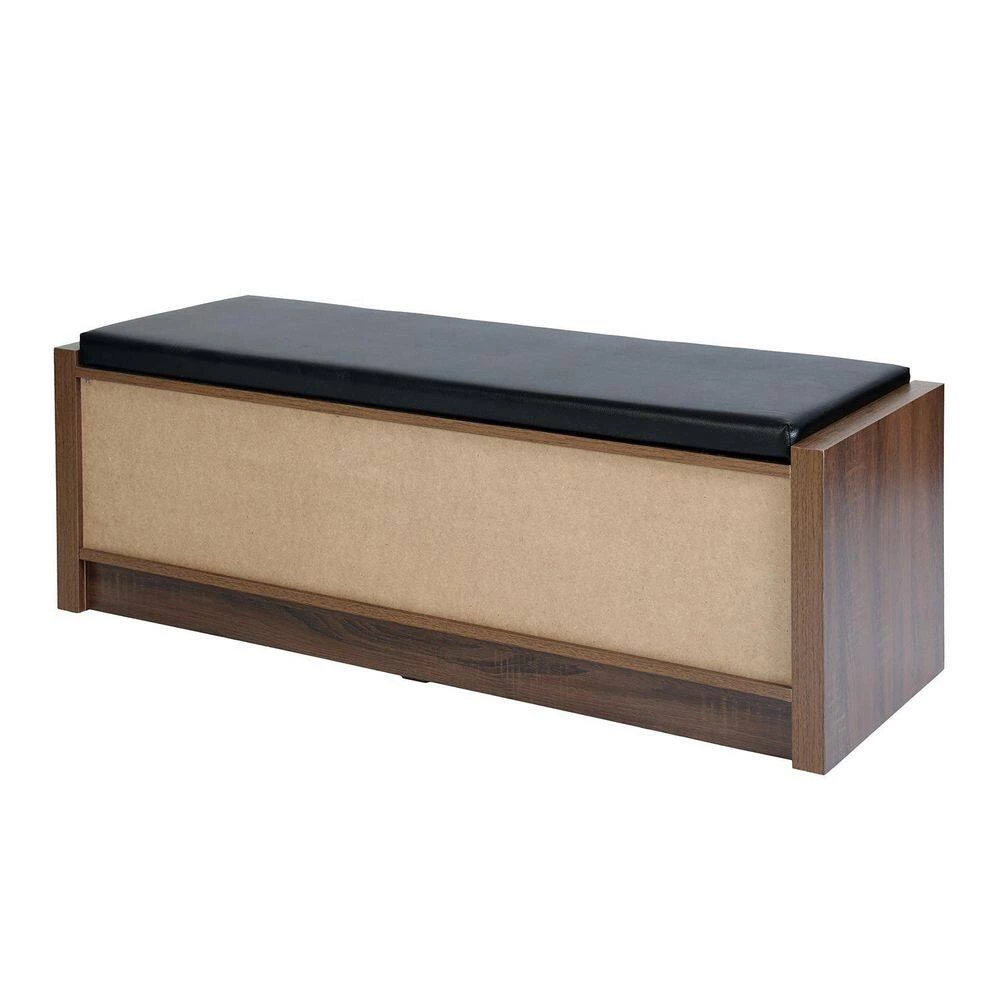 Domigo Walnut Storage Bench with 2 Drawers (16.7 H * 45.3 W * 15.4 D in.) by Homy Casa 10 Domigo Walnut Storage Bench with 2 Drawers (16.7 H * 45.3 W * 15.4 D in.) by Homy Casa - Image 9
