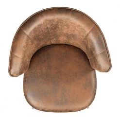 Doncic Brown Fabric Upholstered Side Dining Chairs(Set of 2) by Homy Casa -Homy Casa Shop brown homy casa dining chairs doncic dining brown suede black gold leg 40 1000