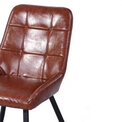 Aralia Brown Modern Upholstered Dining Chair (Set of 2) by Homy Casa 16 Aralia Brown Modern Upholstered Dining Chair (Set of 2) by Homy Casa -Homy Casa Shop brown homy casa dining chairs hd aralia brown pu fa 1000