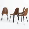 Charlton Brown Faux Suede Dining Chair(Set of 4) by Homy Casa -Homy Casa Shop brown homy casa dining chairs hd charlton suede brown sy 64 1000