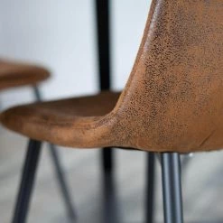 Charlton Brown Faux Suede Dining Chair(Set of 4) by Homy Casa -Homy Casa Shop brown homy casa dining chairs hd charlton suede brown sy 66 1000