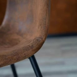 Charlton Brown Faux Suede Dining Chair(Set of 4) by Homy Casa -Homy Casa Shop brown homy casa dining chairs hd charlton suede brown sy 76 1000