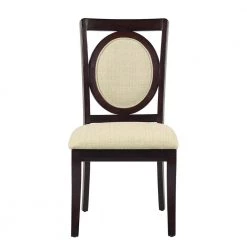 Sabino Brown Upholstered Dining Chair(Set of 2) by Homy Casa -Homy Casa Shop brown homy casa dining chairs sabino 4f 1000