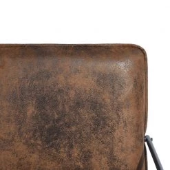 Dining Chair Brown Arm Chair Faux Leather by Homy Casa -Homy Casa Shop brown homy casa dining chairs zack suede 76 1000