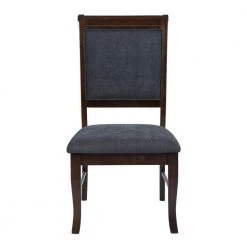 Zaim Brown Fabirc Upholstered Dining Chairs with Solid Wood Legs (Set of 2) by Homy Casa 18 Zaim Brown Fabirc Upholstered Dining Chairs with Solid Wood Legs (Set of 2) by Homy Casa -Homy Casa Shop brown homy casa dining chairs zaim dining chair 2pcs 4f 1000