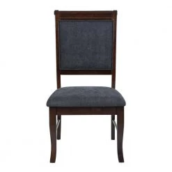 Zaim Brown Fabirc Upholstered Dining Chairs with Solid Wood Legs (Set of 4) by Homy Casa -Homy Casa Shop brown homy casa dining chairs zaim dining chair c3 1000