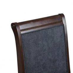 Zaim Brown Fabirc Upholstered Dining Chairs with Solid Wood Legs (Set of 4) by Homy Casa -Homy Casa Shop brown homy casa dining chairs zaim dining chair fa 1000