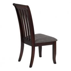Zareef Brown Fabric Upholstered Dining Chairs with Solid Wood Legs (Set of 4) by Homy Casa -Homy Casa Shop brown homy casa dining chairs zareef dining chair 1f 1000