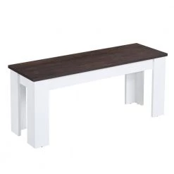 Gabina 3-Piece Retangular Walnut Manuefactured Wood Top Dininig Table Set Seats 4 by Homy Casa -Homy Casa Shop brown homy casa dining room sets gabina walnut 44 1000