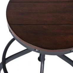 Eileen 3-Piece Brown Wood Top Bar Table Set by Homy Casa -Homy Casa Shop brown homy casa dining room sets hd eileen 1d 1000