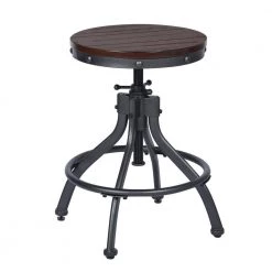 Eileen 3-Piece Brown Wood Top Bar Table Set by Homy Casa -Homy Casa Shop brown homy casa dining room sets hd eileen 1f 1000