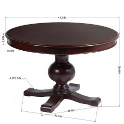 Tirzah 5-Piece Solid Wood Top Brown Dining Set by Homy Casa 17 Tirzah 5-Piece Solid Wood Top Brown Dining Set by Homy Casa -Homy Casa Shop brown homy casa dining room sets hd tirzah 4f 1000