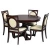 Tirzah 5-Piece Solid Wood Top Brown Dining Set by Homy Casa -Homy Casa Shop brown homy casa dining room sets hd tirzah 64 1000