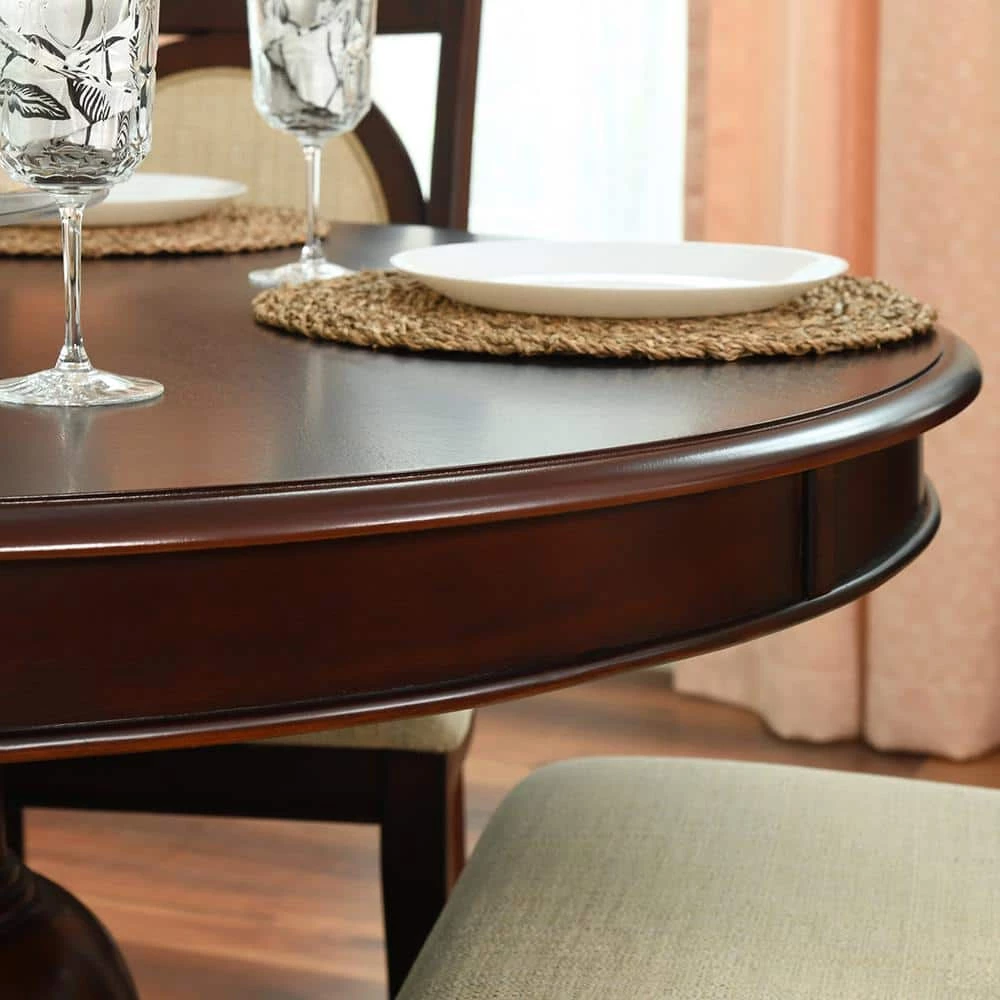 Tirzah 5-Piece Solid Wood Top Brown Dining Set by Homy Casa 12 Tirzah 5-Piece Solid Wood Top Brown Dining Set by Homy Casa - Image 10