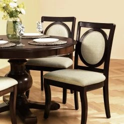 Tirzah 5-Piece Solid Wood Top Brown Dining Set by Homy Casa 15 Tirzah 5-Piece Solid Wood Top Brown Dining Set by Homy Casa -Homy Casa Shop brown homy casa dining room sets hd tirzah 77 1000