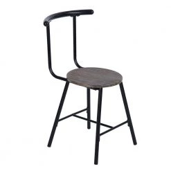 Peat 3-Piece Dark Brown Breakfast Bar Table Chair Set by Homy Casa -Homy Casa Shop brown homy casa dining room sets peat jm lmkz 1f 1000