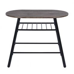 Peat 3-Piece Dark Brown Breakfast Bar Table Chair Set by Homy Casa -Homy Casa Shop brown homy casa dining room sets peat jm lmkz 66 1000