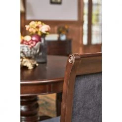 Zackary 5-Piece Round Brown Wood Top Table Dining Set ( Seats 4 ) by Homy Casa -Homy Casa Shop brown homy casa dining room sets zackary dining set 76 1000