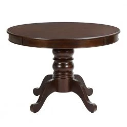 Zackary 5-Piece Round Brown Wood Top Table Dining Set ( Seats 4 ) by Homy Casa -Homy Casa Shop brown homy casa dining room sets zackary dining set c3 1000
