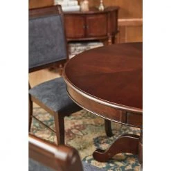 Zackary 5-Piece Round Brown Wood Top Table Dining Set ( Seats 4 ) by Homy Casa -Homy Casa Shop brown homy casa dining room sets zackary dining set fa 1000