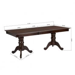 Zaim 7-Piece Rectangular Brown Wood Top Table Extendable Dining Set ( Seats 6) by Homy Casa 20 Zaim 7-Piece Rectangular Brown Wood Top Table Extendable Dining Set ( Seats 6) by Homy Casa -Homy Casa Shop brown homy casa dining room sets zaim dining set 1f 1000