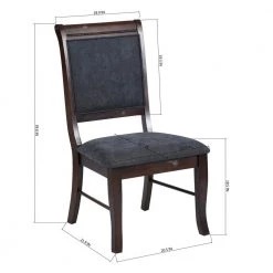 Zaim 7-Piece Rectangular Brown Wood Top Table Extendable Dining Set ( Seats 6) by Homy Casa 17 Zaim 7-Piece Rectangular Brown Wood Top Table Extendable Dining Set ( Seats 6) by Homy Casa -Homy Casa Shop brown homy casa dining room sets zaim dining set 66 1000