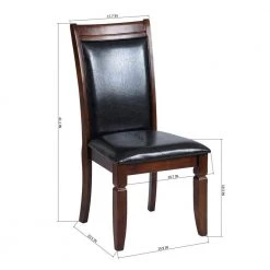 Zaman 7-Piece Rectangular Brown Wood Top Table Extendable Dining Set ( Seats 6) by Homy Casa -Homy Casa Shop brown homy casa dining room sets zaman dining set 66 1000