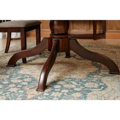 Zareef 5-Piece Round/Oval Brown Wood Top Table Extendable Dining Set ( Seats 4 ) by Homy Casa -Homy Casa Shop brown homy casa dining room sets zareef dining set 66 1000