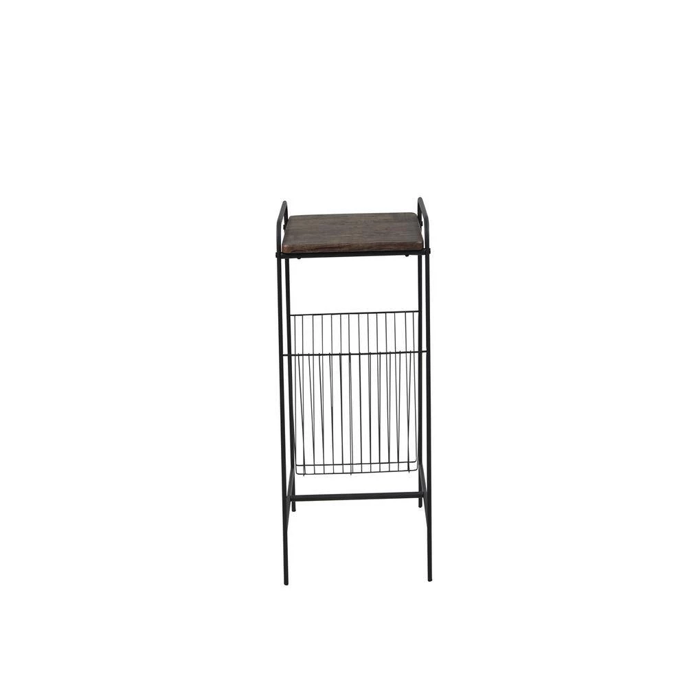 Modern Metal Frame Nightstand Accent Cabinet End Table by Homy Casa 5 Modern Metal Frame Nightstand Accent Cabinet End Table by Homy Casa - Image 3