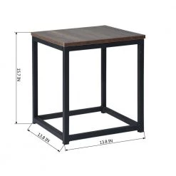 Facto 13.8 in. Brown MDF End Table by Homy Casa 14 Facto 13.8 in. Brown MDF End Table by Homy Casa -Homy Casa Shop brown homy casa end side tables facto end table oak 1f 1000
