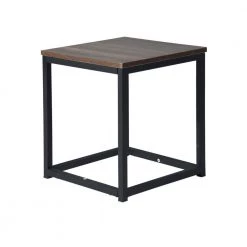 Facto 13.8 in. Brown MDF End Table by Homy Casa 13 Facto 13.8 in. Brown MDF End Table by Homy Casa -Homy Casa Shop brown homy casa end side tables facto end table oak 4f 1000