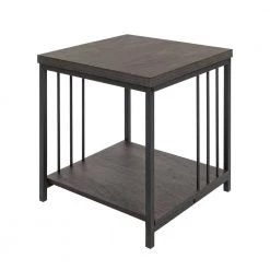 ZEN 19.7 in. Brown Square Wooden End Table by Homy Casa 15 ZEN 19.7 in. Brown Square Wooden End Table by Homy Casa -Homy Casa Shop brown homy casa end side tables hd zen side table 1f 1000