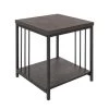 ZEN 19.7 in. Brown Square Wooden End Table by Homy Casa -Homy Casa Shop brown homy casa end side tables hd zen side table 64 1000