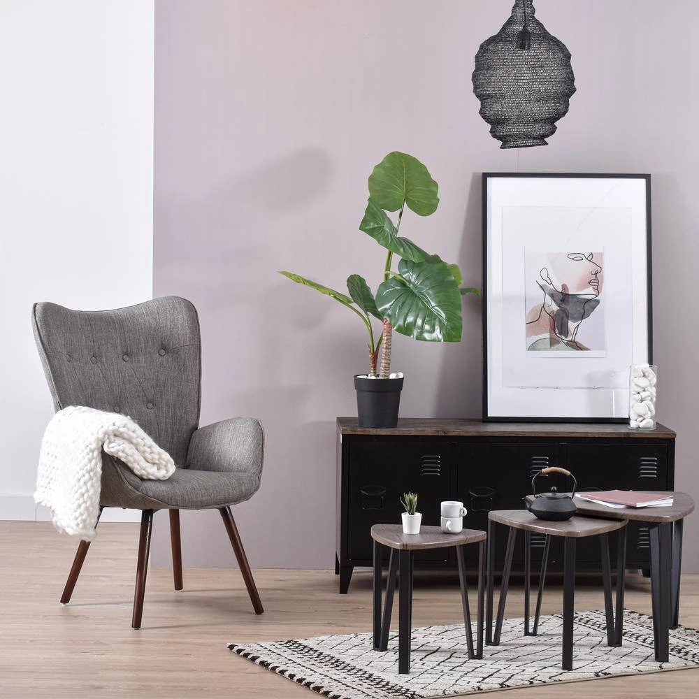 Kauwhata Brown 3-Piece Nesting Coffee Tables by Homy Casa 13 Kauwhata Brown 3-Piece Nesting Coffee Tables by Homy Casa - Image 11