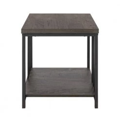 Zen 19.7 in. Brown Square MDF End Table by Homy Casa -Homy Casa Shop brown homy casa end side tables zen side table 4f 1000