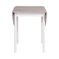 Dining Table White 45.3in. Foldable Metal Tube by Homy Casa -Homy Casa Shop brown homy casa kitchen dining tables deane woodgrain a 1f 1000