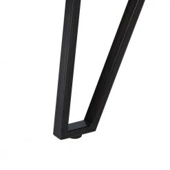 Irizo 44.9 in. Round Brown Wood Dining Table with Metal Frame by Homy Casa -Homy Casa Shop brown homy casa kitchen dining tables hd irizo 76 1000