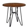 Irizo 40.0 in. Round Brown Wood Dining Table with Metal Frame by Homy Casa 2 Irizo 40.0 in. Round Brown Wood Dining Table with Metal Frame by Homy Casa -Homy Casa Shop brown homy casa kitchen dining tables hd irizo small 6328 64 1000