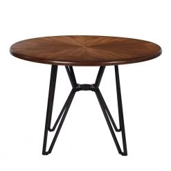 Irizo 44.9 in. Round Brown MDF Dining Table (Seats 4) by Homy Casa -Homy Casa Shop brown homy casa kitchen dining tables irizo 6329 c3 1000