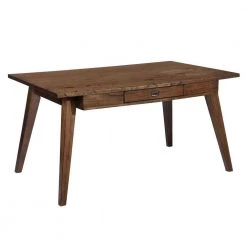 Thalla 60 in. Rectangle Brown Solid Wood Dining Table (Seats 6) by Homy Casa