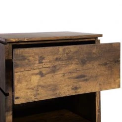 Dormammu 1-Drawer Brown Nightstand by Homy Casa -Homy Casa Shop brown homy casa nightstands dormammu 76 1000