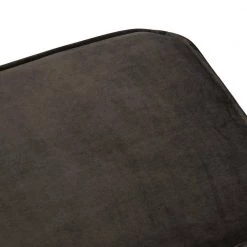 Living Room Grey Velvet Ottoman by Homy Casa -Homy Casa Shop brown homy casa ottomans rondae grey fa 1000