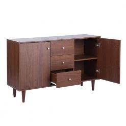 Dorfler Brown Storage Cabinet Sideboard With 2-Door and 3-Drawer by Homy Casa 22 Dorfler Brown Storage Cabinet Sideboard With 2-Door and 3-Drawer by Homy Casa -Homy Casa Shop brown homy casa sideboards buffet tables dorfler 4f 1000